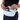 Person pulling money out of a Sherpani Soft Touch Concealed Waist Wallet Cool Blue on white background.