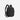 A Sherpani Mia Black Travel Pack, 3/4 view showing various straps and lockable pocket on white backdrop. #color_black