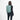 Woman wearing a Sherpani Camden Surf Blue Ultimate Backpack on her back against white background. #color_surf-blue