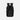 A Sherpani Camden Raven Black Backpack, back view showing the shoulder strap and a luggage strap on a white background. #color_raven-black