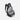 A Sherpani Camden Raven Black Backpack, 3/4 view showing inside of main pocket on a white background.  #color_raven-black