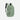 A Sherpani Crew Olivine Travel Backpack, 3/4 view showing lockable zippers and different straps against a white background. #color_olivine-green