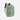 A Sherpani Crew Olivine Travel Backpack, 3/4 view showing lockable zippers and the extender pocket against a white background #color_olivine-green