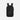 A Sherpani Crew Raven Black Travel Backpack, back view showing back strap pockets and shoulder straps against a white background.  #color_raven-black