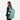 A woman wearing a Sherpani Crew Surf Blue Travel Backpack on her back against a white background.  #color_surf-blue