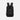 A Sherpani Getaway Chromatic Black Travel Backpack, back view showing shoulder straps and luggage strap on white background. #color_chromatic-black