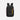 A Sherpani Getaway Chromatic Black Travel Backpack, front view showing lockable zipper pocket and straps on white background. #color_chromatic-black