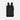 A Sherpani Juno Raven Black Duffel Backpack, back view showing shoulder straps with buckle on white backdrop.  #color_black