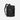 A Sherpani Juno Raven Black Duffel Backpack, 3/4 view showing duffle straps and main pocket on white backdrop.   #color_black