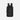 A Sherpani Juno Raven Black Duffel Backpack, back view showing shoulder straps with buckle on white backdrop. #color_raven-black