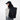 Woman wearing a Sherpani Juno Raven Black Duffel Backpack on her back against white backdrop. #color_raven-black