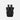 A Sherpani Sedona Raven Black Backpack, back view showing shoulder straps and luggage strap on white background. #color_raven-black