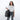 Woman holding Sherpani Soleil Granite Anti-theft Multi-Wear Travel Bag by handheld straps on white backdrop. #color_granite-grey