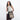 Woman wearing Sherpani Soleil Straw Beige Anti-theft Multi-Wear Travel Bag on her shoulder against white backdrop.  #color_straw-beige