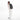 A woman wearing a Sherpani Solstice Granite Anti-Theft Travel Backpack on her back against a white background.  #color_granite-grey