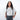 Woman wearing a Sherpani Tempest Carbon Black Convertible Tote on her back against white background. #color_carbon-black