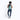 A woman wearing a Sherpani Wayfarer Surf Blue Convertible Sling on her back against white background.  #color_surf-blue