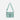 A Sherpani Ceara Surf Blue Expandable Crossbody, front view showing two front pockets and adjustable strap on a white background.  #color_surf-blue