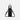 A Sherpani Izzie Chromatic Black Water Bottle Crossbody, back view showing strap and back pocket on white background.  #color_chromatic-black