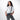 Woman wearing a Sherpani Mei Granite Anti-theft Travel Trio Crossbody against white backdrop. #color_granite-grey