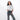 Woman holding a Sherpani Mei Granite Grey Anti-theft Travel Trio Crossbody by short strap against white backdrop.    #color_granite-grey