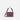 A Sherpani Mei Smoky Orchid Anti-theft Travel Trio Crossbody, back view showing strap options on white backdrop.   #color_smoky-orchid-pink