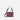 A Sherpani Mei Smoky Orchid Anti-theft Travel Trio Crossbody, back view showing strap options on white backdrop.  #color_smoky-orchid-pink