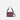 A Sherpani Mei Smoky Orchid Anti-theft Travel Trio Crossbody, front view showing lockable pockets on white backdrop.   #color_smoky-orchid-pink