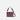 A Sherpani Mei Smoky Orchid Anti-theft Travel Trio Crossbody, front view showing lockable pockets on white backdrop.   #color_smoky-orchid-pink