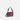 A Sherpani Mei Smoky Orchid Anti-theft Travel Trio Crossbody, 3/4 view showing three main pockets on white backdrop.  #color_smoky-orchid-pink