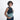A woman wearing a Sherpani Milli Surf Blue Mini Messenger against a white background.  #color_surf-blue