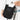 Person pulling a phone out of the back pocket of a Sherpani Piper Carbon Black Crossbody Pouch. #color_carbon-pro