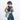 A woman wearing Sherpani Sadie Surf Blue Crossbody Bag against a white background.  #color_surf-blue
