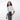Woman wearing a Sherpani Simplicity Carbon Black Anti-Theft Crossbody Wallet on her shoulder against white backdrop.  #color_carbon-black