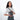 Woman wearing a Sherpani Simplicity Granite Anti-Theft Crossbody Wallet on her shoulder against white backdrop.  #color_granite-grey