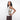 Woman wearing a Sherpani Simplicity Straw Beige Crossbody Wallet on her shoulder against white backdrop. #color_straw-beige