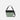 A Sherpani Vale Aloe Mist Green Anti-theft Reversible Crossbody, front view showing folded over front on white background. #color_aloe-mist-green