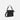 A Sherpani Vale Carbon Black Anti-theft Reversible Crossbody, 3/4 view showing folded over front on white background.  #color_carbon-black