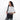 A woman holding Sherpani Vale Granite Grey Anti-theft Reversible Crossbody around her shoulder with the front folded over. #color_granite-grey