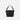 A Sherpani Vale Houndstooth Anti-theft Reversible Crossbody, back view showing back lockable pocket on white background.  #color_houndstooth-print