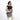 Woman wearing a Sherpani Vale Houndstooth Anti-theft Reversible Crossbody against white background. #color_houndstooth-print