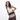 A woman holding Sherpani Vale Straw Beige Anti-theft Reversible Crossbody around her shoulder with the front folded over. #color_straw-beige