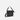 A Sherpani Viso Black Foldover Bag, 3/4 view showing folded over front and strap options on white backdrop.  #color_black
