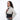 Woman wearing a Sherpani Zoom Raven Black Slim RFID Crossbody against white background. #color_raven-black