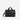 A Sherpani Jaunt Chromatic Black Garment Duffle, front view showing straps & lockable pocket on white backdrop.   #color_chromatic-black