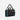 A Sherpani Jaunt Chromatic Black Garment Duffle, 3/4 view showing two strap options on white backdrop.  #color_chromatic-black