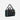 A Sherpani Jaunt Chromatic Black Garment Duffle, 3/4 view showing two strap options on white backdrop. #color_chromatic-black