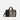 A Sherpani Jaunt Ciao Garment Duffle, front view showing straps & lockable pocket on white backdrop.   #color_ciao-print