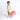 Woman holding a Sherpani Jaunt Desert Pink Garment Duffle by top straps against white backdrop. #color_desert-pink