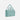 A Sherpani Jaunt Surf Blue Garment Duffle, 3/4 view showing two strap options on white backdrop. #color_surf-blue